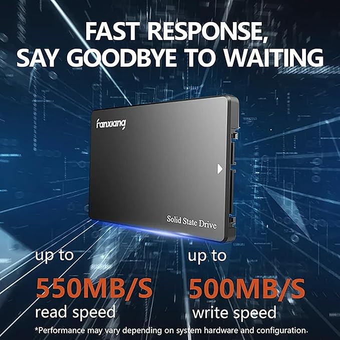 S101 128GB SSD SATA III 6Gb/s 2.5" Internal Solid State Drive, Read Speed up to 550MB/sec, Compatible with Laptop and PC Desktops(Black)