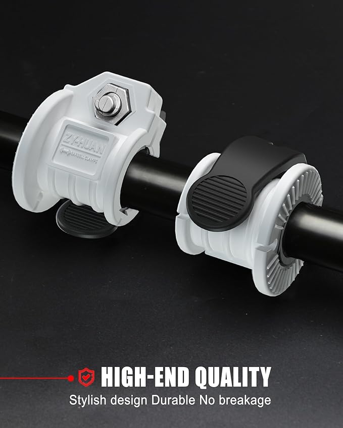 Barbell Clips 1 Inch Quick Release Weight Clamps 0.9-1.18inch Multi-Size Adjustable Olympic Clamps for Bars