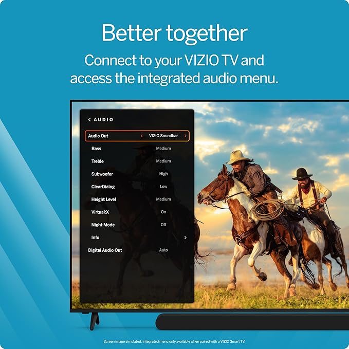 VIZIO 5.1 Soundbar SE, Wireless Subwoofer, Surround Sound w/Dolby Atmos & DTS:X, Bluetooth Speaker, QuickFit™ Compatible – SV510X-08 (New, 2024 Model)