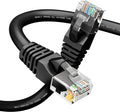 GEARit Cat 6 Ethernet Cable (1-Pack 75 Feet) Cat6 Network Patch, 10Gbps, RJ45, Snagless Cord, Gold-Plated Connectors, Internet for PC, TV, Tablet, Router, Printer, Servers, IT Data Center - Black