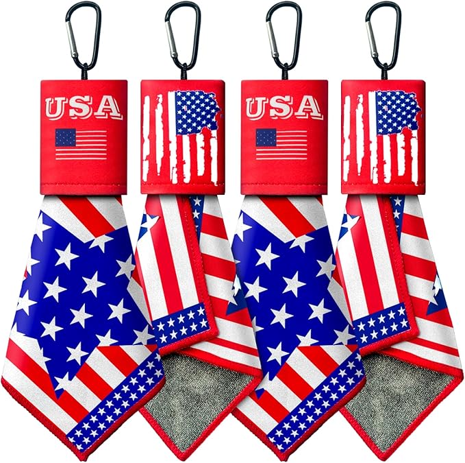 2 Sided Portable Glasses Cleaner, Patriotic Gasses Cleaning Cloth Keychain,Reusable Microfiber Eyeglasses Cleaning Cloth for Sunglasses Lens Camera Phone Screens