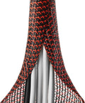 ZhiYo 6.6ft - 4/5 inch Cable Sleeve, Cord Wrap Wire Protector Tubing for Pets, PC Cable Wrap, Computer Cable Management Sleeve - Black - Red