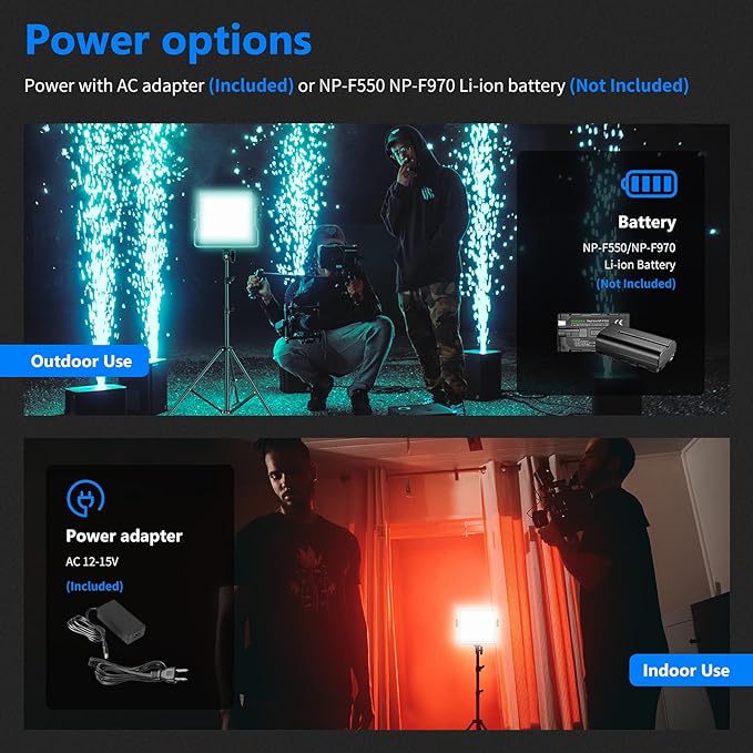 NEEWER 660 PRO RGB Led Video Light with APP Control/Barn Door/U Bracket, 360° Full Color, CRI 97+, 50W Panel Studio Light for Gaming Live Streaming YouTube Webex Recording Filming Photography