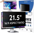 Computer Privacy Screen 21.5 Inch for 16:9 Widescreen Monitor, Removable 21.5inch Anti Blue Light Anti Glare Monitor Privacy Filter Shield (18 3/4" x 10 9/16")