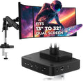 SABRENT Thunderbolt 4 Docking Station with Monitor Desk Mount, Gas-Lift Arm, 4 USB Ports, UHS-II Card Reader, Gigabit Ethernet, HDMI, DisplayPort, 8K/4K, VESA Mount for Monitors up to 32” (DS-T4WA)