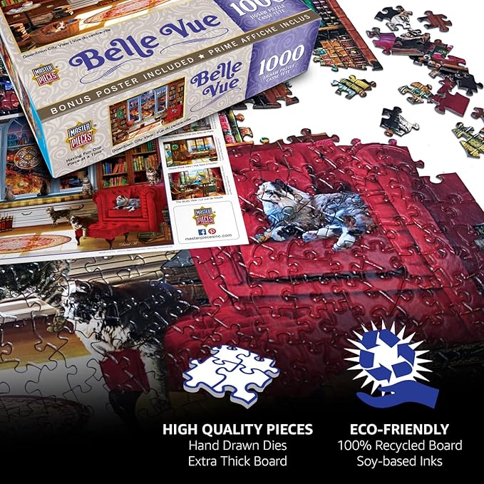 Masterpieces NCAA-Teams Unisex-Adult 1000-Piece Gameday Tailgate Puzzle