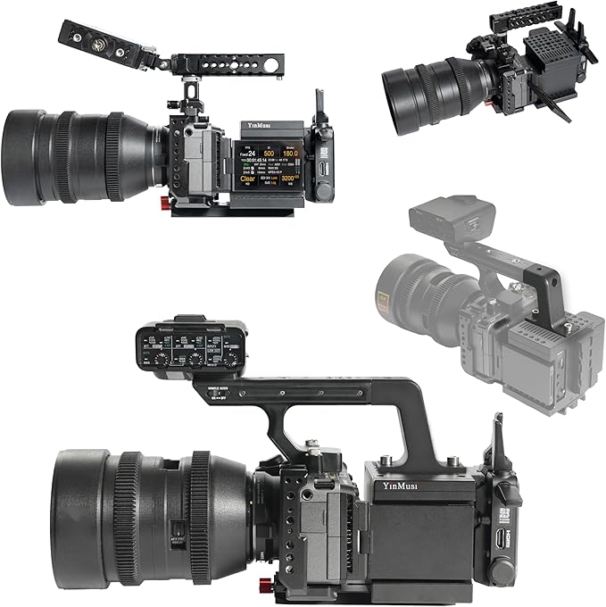 Camera Expansion cage Modular Camera Cooling Fan Cage Expansion Kit for DSLR Cooling/Mirrorless Accessories Installation