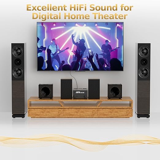 Optical Audio Cable 40 FT, Digital Audio Cable, Toslink Fiber Optic Cord, [Nylon Braided, Slim Aluminum Shell, Gold Plated Connector], for Home Theater, Sound Bar, PS4, Xbox, TV and More