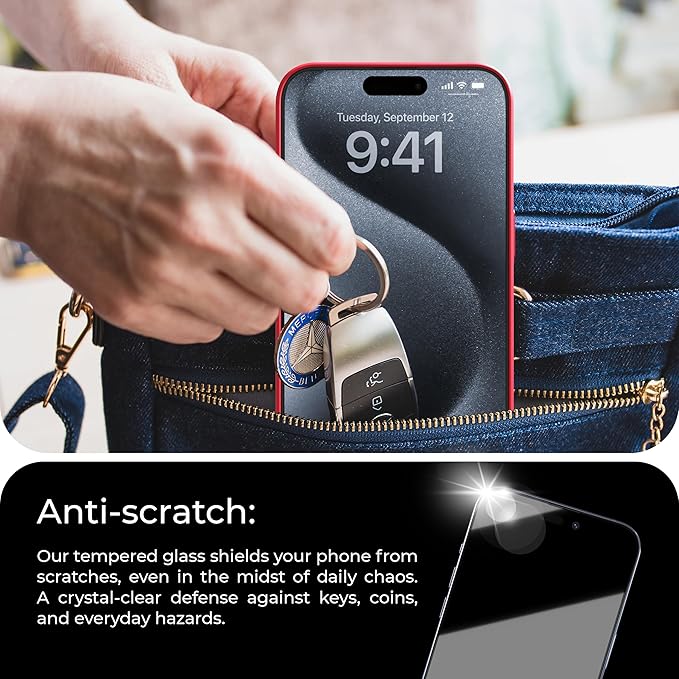 Deppa |2 Pack| Anti-Blue Light Screen Protector for iPhone 14 Plus/13 Pro Max (6.7') | Scratch Resistant Tempered Glass | 3D Edge to Edge Coverage | Easy Installation Kit | Eye Safeguard TÜV Certified