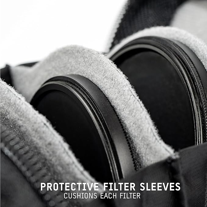 WANDRD Lens Filter Case - Store 4 Filters in Your Camera Backpack or Camera Case, Protect Photography Accessories from Scratches, Dust & Impact (Sedona Orange)