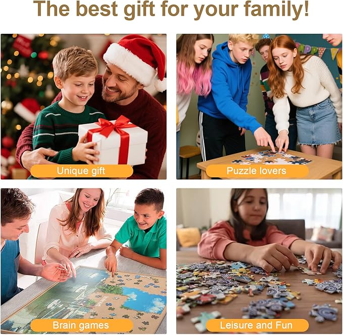 Personalized Photo Puzzle with Glossy Finish – Custom Jigsaw Puzzle 120/200/300/500/1000/1500 Pieces for Family, Couples, Pets, Birthdays, and Weddings (120-Horizontal)