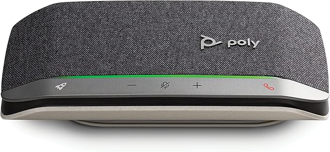 Poly Sync 20 USB-A Personal Portable Smart Speakerphone (Plantronics) - Connect to Mobile via Bluetooth, PC/Mac via Included USB-A Cable - Noise/Echo Reduction - Works w/Teams, Zoom - Amazon Exclusive