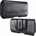 DeBin Case for Galaxy S25 S24 5G S23, S22, S21, S20, S10, S9, A10e, A01, Note 10, Cell Phone Belt Holster Clip Pouch Holder Cover (Fits Samsung with Case on) Black