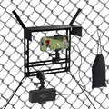 Cell Phone Fence Mount with Shade, Fence Phone Holder Mounting Kit for iPhone, GoPro, Mevo Start, Insta360 and Other Action Cameras, Streaming Kit for Recording Baseball, Softball and Tennis