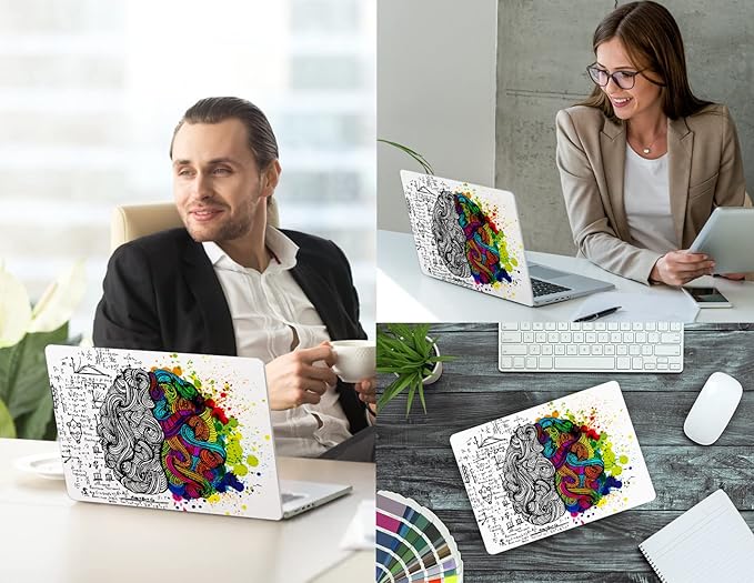 CISSOOK Creative Brain Hard Shell Case for MacBook Pro 14 inch Case 2024 2023 2022 2021 Release A3401 A3112 A3185 A2992 A2918 A2779 A2442, Brain Cover for MacBook Pro 14 M1 M2 M3 M4 Pro/Max Chip