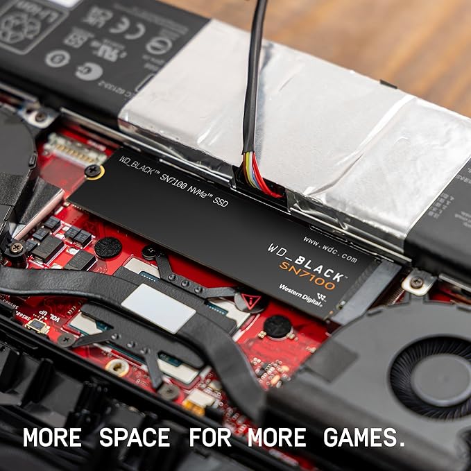 WD_BLACK 2TB SN7100 NVMe Internal Gaming SSD Solid State Drive - Gen4 PCIe, M.2 2280, Up to 7,250 MB/s - WDS200T4X0E [New Version]