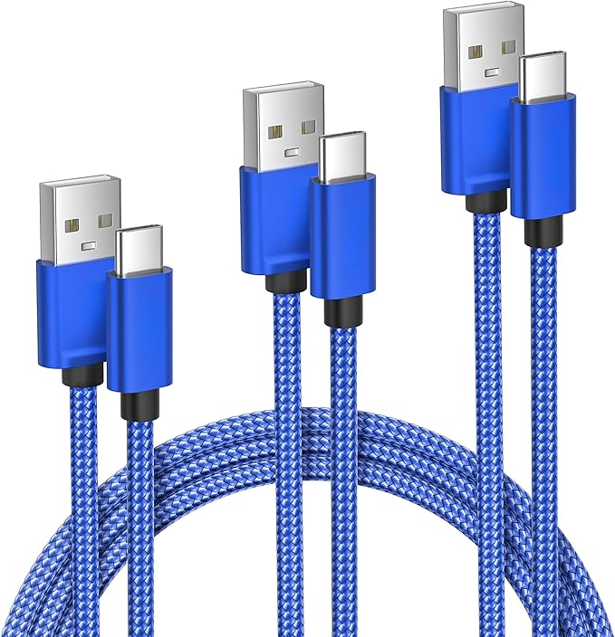 Elebase for iPhone 16 Car Charger Cable 1.5/3.3/6.6FT 3 Pack,Type C Charging Cord for Car iPhone 16 Pro Max Plus 15,Kindle Fire HD 2022 12th,10 9th,8 10th Generation,Samsung Galaxy S24,S23,A54 Flip 6
