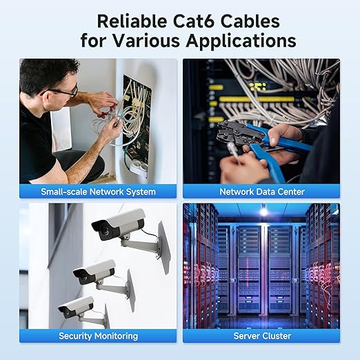 Cable Matters [UL Listed] 10Gbps in-Wall Riser Rated (CMR) 23AWG Bare Copper Cat6 Ethernet Cable - 500ft, Cat 6 Ethernet Cable Spool, Cat 6 Cord Bulk, Black
