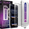Matte Screen Protector for iPhone 17 Pro Max 6.9-Inch, Auto Dust Removal, 9H Tempered Glass, Full Cover, Anti-Fingerprint, Easy Installation, 2 Pack