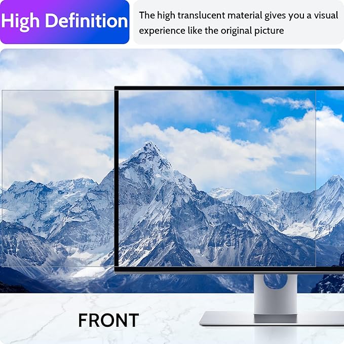 Computer Privacy Screen 21.5 Inch for 16:9 Widescreen Monitor, Removable 21.5inch Anti Blue Light Anti Glare Monitor Privacy Filter Shield (18 3/4" x 10 9/16")