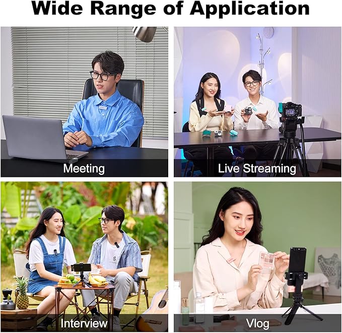 GODOX 【2025 Latest Model】 Movelink Mini Wireless Microphone System, 2.4GHz Lavalier Mic 100m(328ft.) Range with Charging Case for Android, Camera, Vlogger, Youtuber, Interviewer(Green)
