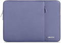MOSISO Laptop Case 14 inch, 14 inch Laptop Sleeve Compatible with HP Lenovo Dell ASUS Acer, HP Stream, Dell Latitude, Lenovo IdeaPad, Polyester Vertical Computer Sleeve Bag with Pocket, Lavender Gray