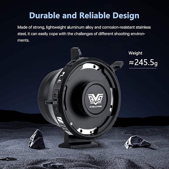 VILTROX PL-E Lens Adapter, Lens Converter Ring Camera Lens Mount Adapter Ring Compatible with PL Lens to Sony E/NEX Mount Cameras A7S3/FS7/5/FX9 /A7R4/R3/a Series/Nex Series