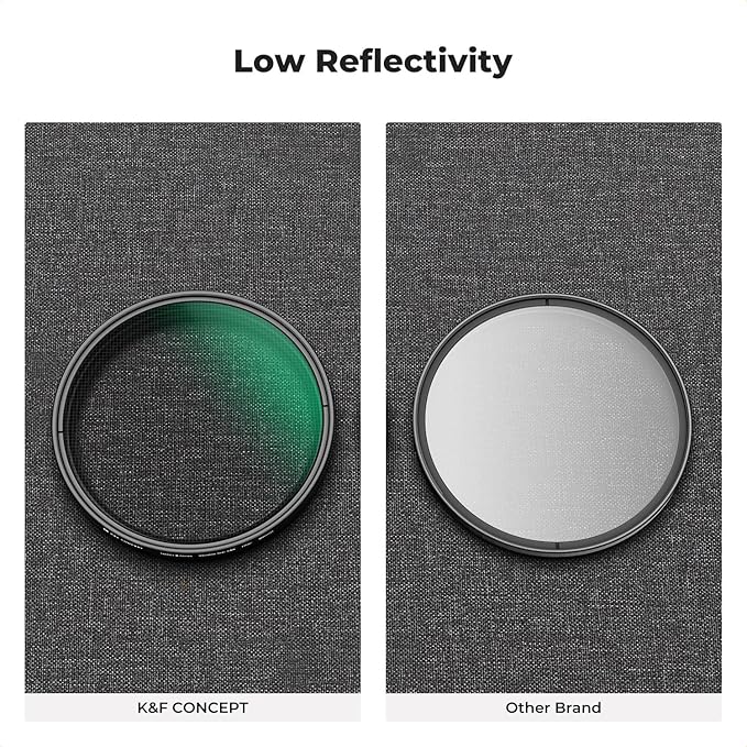 K&F CONCEPT 77mm Star Filters Kit (3 PCS) 4 Points 6 Points 8 Points Cross Screen Starburst Filters Set -18 Layer Coating Ultra Slim Optical Glass Camera Lens Filter with 3 Cleaning Cloth