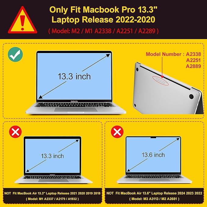 Case for MacBook Pro 13 inch with/Without Touch Bar (2016-2022, M2 A2338 M1 A2289 A2251 A2159 A1989 A1706 A1708), Hard Shell + Keyboard Cover + Dust Plug, Astronaut