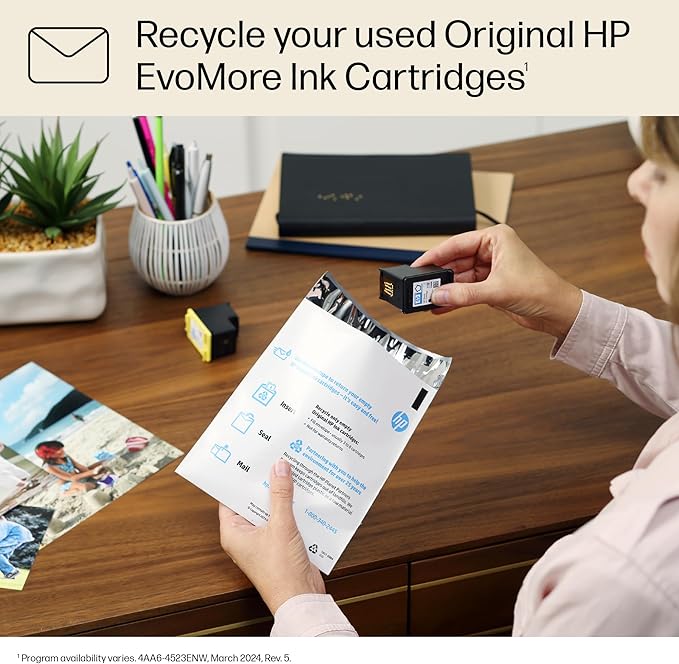 HP 923e EvoMore High Yield Magenta Ink Cartridge | Works OfficeJet 8120 Series, OfficeJet Pro 8130 Series | Carbon Neutral | 4K0T5LN