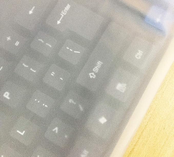 Keyboard Dust Cover, Universal PC Computer Desktop Keyboard Skin Protector Cover by SZBRO (20W x2H x9D)
