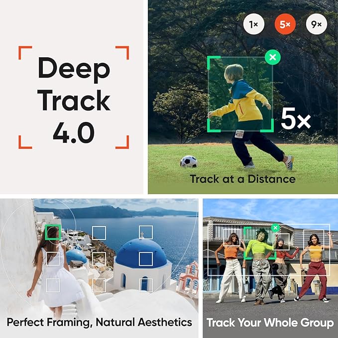 Insta360 Flow 2 Pro White - Foldable AI Phone Gimbal, Track in 200+ Apps with Apple DockKit, Multi-Person Tracking, 360º Pan Tracking, Built-in Tripod/Selfie Stick, iPhone/Android Portable Stabilizer