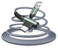 16.5FT USB C Fast Charging Cable 3.1A Fast Charge, Right Angle AINOPE USB C Charging Cable, Durable Nylon Braided USB Type C Cable Compatible Galaxy S20 S10 S9 S8 Plus,V30,V20,G6?Samsung Fast Charger
