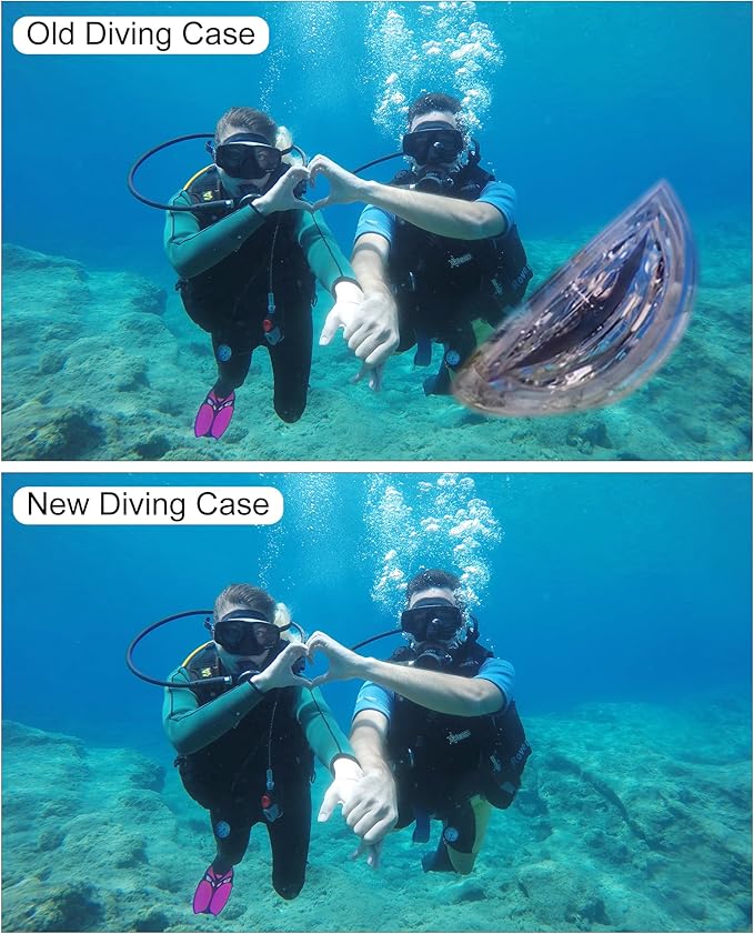 PULUZ 50m/164ft Invisible Dive Case for Insta360 X3 Underwater Waterproof Housing Cover Protective PC Sealed Shell Photography Housings with Bracket Camera Insta 360 X3 Accessories