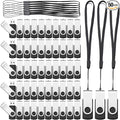 Aoriher 50 Pack USB 2.0 Flash Drives Bulk, Portable USB Thumb Drives with Lanyards, Swivel Flash Drives Thumb Drives for Office School Data Storage (512MB)
