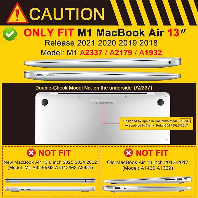 MEEgoodo for MacBook Air 13 inch Case 2021 2020 2019 2018 A2337 M1 A2179 A1932 with Touch ID, Plastic Hard Shell & Keyboard Cover Compatible with MacBook Air Case 13.3,Aesthetic Coquette Ribbon Bow