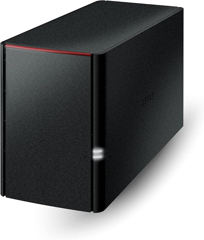 BUFFALO LinkStation 220 4TB 2-Bay NAS Network Attached Storage with HDD Hard Drives Included NAS Storage That Works as Home Cloud or Network Storage Device for Home