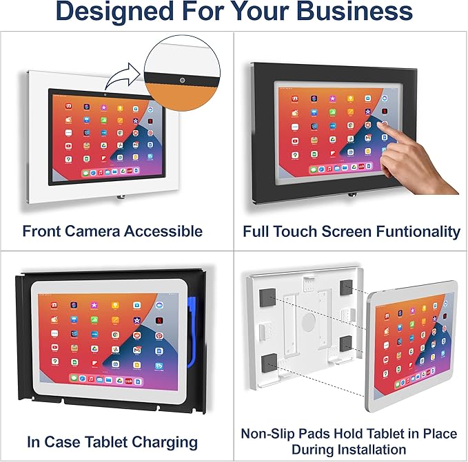 TABcare Locking Security Metal Case for Apple iPad Air 3 10.5 for Kiosk, POS, Store, Show Display (Black, iPad Air 3 10.5")