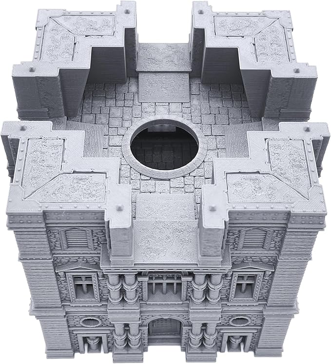 Barrel Riders Barracks by Printable Scenery, 3D Printed Tabletop RPG Scenery and Wargame Terrain 28mm Miniatures