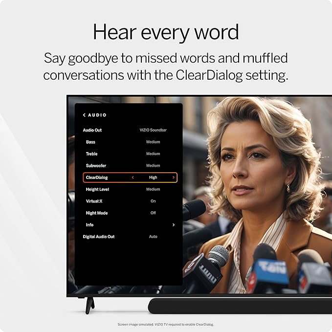 VIZIO 2.0 Soundbar w/Dolby Atmos & DTS:X, Bluetooth Speaker, QuickFit™ Compatible – SV200M-08 (New, 2024 Model)