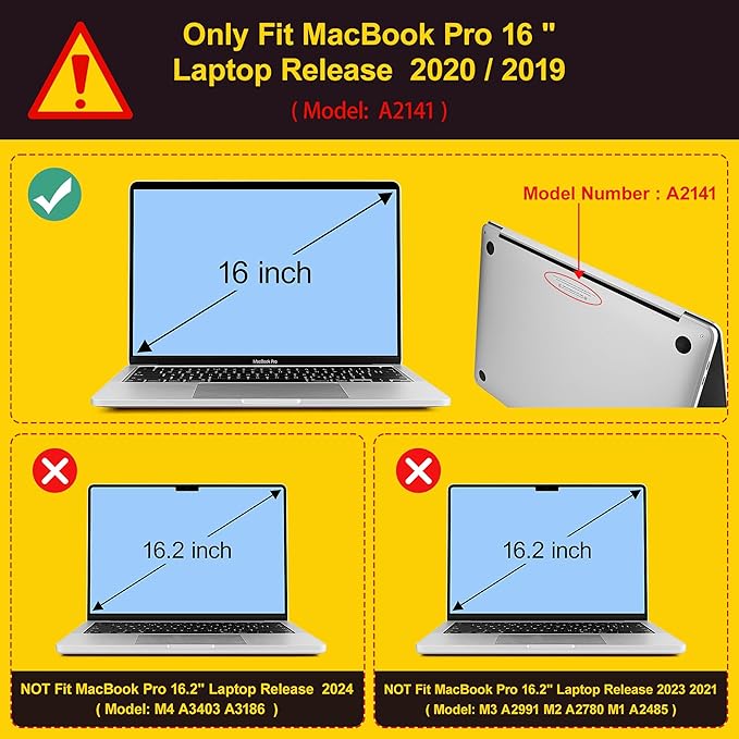 Mektron Case for MacBook Pro 16 inch A2141 (2020 2019 Release) with Touch bar & Touch ID, Ultra Thin Clear Hard Laptop Cover Keyboard Skin Screen Protector, Cloud & Lightning