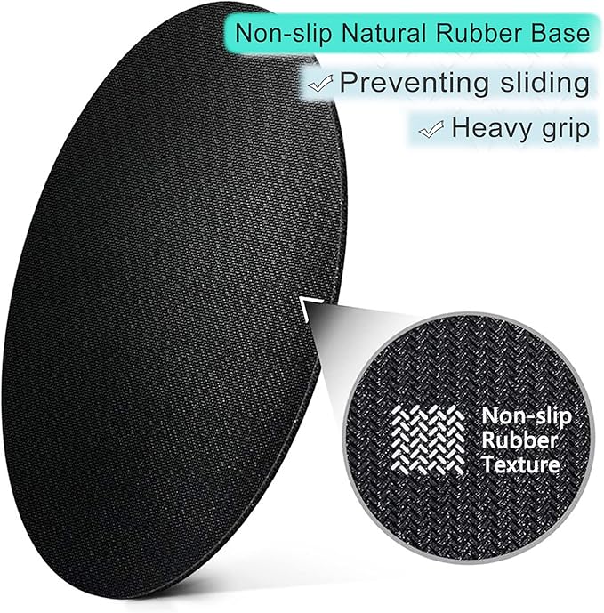 ITNRSIIET Round Mouse Pad with Stitched Edge Premium-Textured Waterproof Non-Slip Rubber Base Desktop Protection Mat Diameter 8.7 inches, Eucalyptus Branches