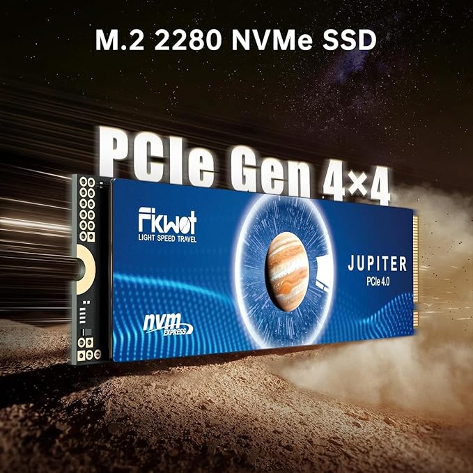 FX991 M.2 SSD 1TB NVMe SSD M2 2280 PCIe Gen 4x4, Read Up to 7100MB/s, Internal Solid State Drive for PS5 Laptop Desktop 3D QLC NAND