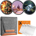 K&F CONCEPT 58mm Star Filters Kit (3pcs) 4 Points 6 Points 8 Points Cross Screen Starburst Filters Set -18 Layer Coating Ultra Slim Optical Glass Camera Lens Filter with 3 Cleaning Cloth