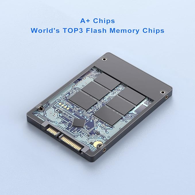 TOPESEL SATA III SSD 2.5", 240GB Internal Solid State Drive with 3D NAND Flash up to 500MB/s,for Laptop,Tablet,Desktop,PC