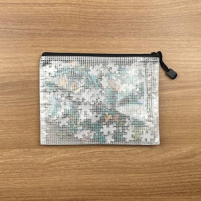 Oaimyy-8"x10"-15 Pcs-Plastic Mesh Zipper Pouch Document Folders Bag Zip File Bags for Office Supplies,Home,Travel Storages,Puzzle Board Games Storage,Organizing Classroom-(Black)