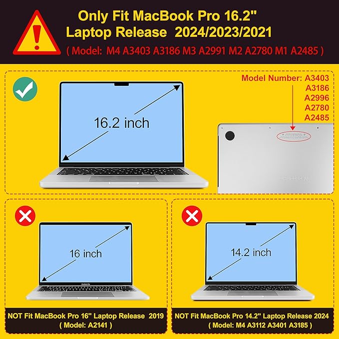 for MacBook Pro 16 inch Case 2021 2022 2023 2024 Release A3186 A3403 M4 A2991 M3 A2780 M2 A2485 M1 Pro/Max, Hard Shell Case with Screen Protector & Keyboard Cover, Astronaut Floating