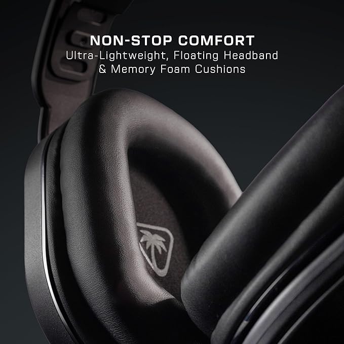 Turtle Beach Stealth 500 Wireless Amplified Gaming Headset for PS5, PS4, PC, & Mobile – 40-Hr Battery, Bluetooth, Memory Foam Cushions, Flip-to-Mute Mic, EQ Presets, Companion App – Black