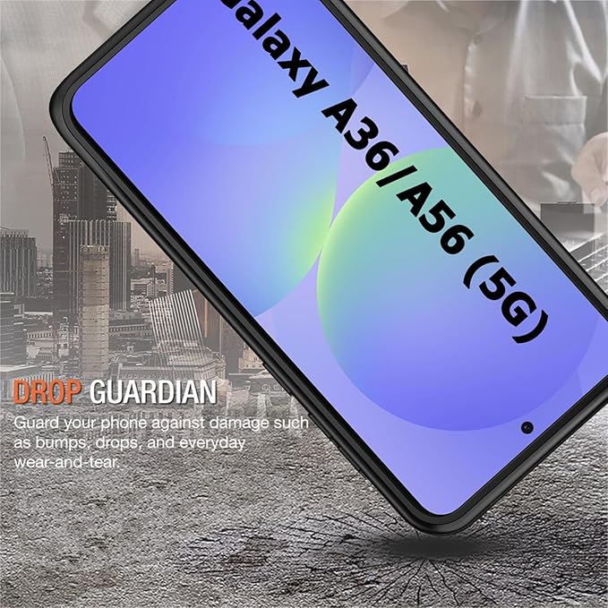 Battery Case for Galaxy A36/A56,Enhanced 10000mAh Portable Protective Wireless Charging Case Support Carplay Compatible with Galaxy A36/A56(6.7 inches),Rechargeable Extended Battery Charger Case-Black