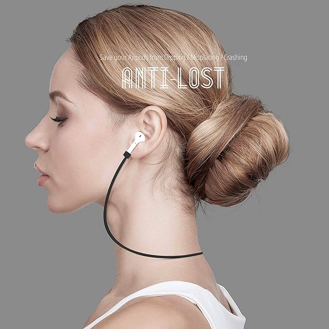 Ultra Strong Magnetic Airpod Pro Strap Anti-Lost Cord Sports Lanyard Compatible with Airpods 3rd 2nd Generation Pro 3 2 1 (3 Black)